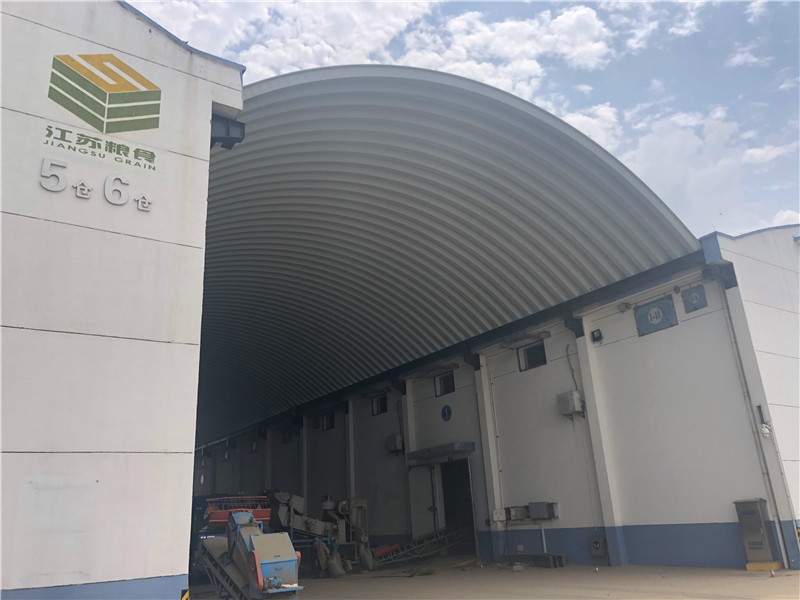 淮安直屬庫拱形屋頂倉間罩棚工程